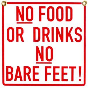 No Food or Drinks
