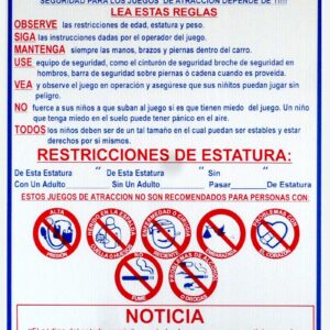 Safety Sign – Spanish