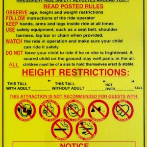 Safety Sign – English