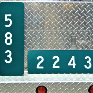 Package #1 – 25 Reflective Signs w/1 Pack of Each Number 0-9