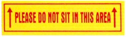 Please Do Not Sit Here Decal