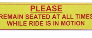 Remain Seated Decal