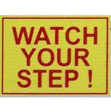 Watch Your Step Decal