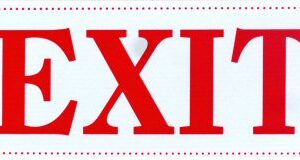 Exit Sign – 6″ x 15″